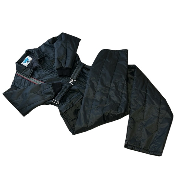 RARE Vintage ICEMAN Snowmobile Snow Suit Ski Snowboarding One Piece Black 2X - Picture 10 of 12